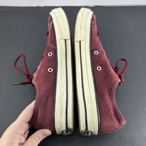 CONVERSE Chuck Taylor 70s Low Top Suede Leather Wine Men 11.5 US Unisex WO 13.5 - Picture 8 of 16